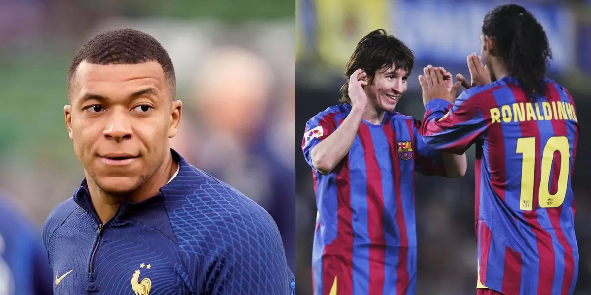 Mientras Mbappé no lo saludó, el mensaje de Ronaldinho a Messi tras llegar a la MLS