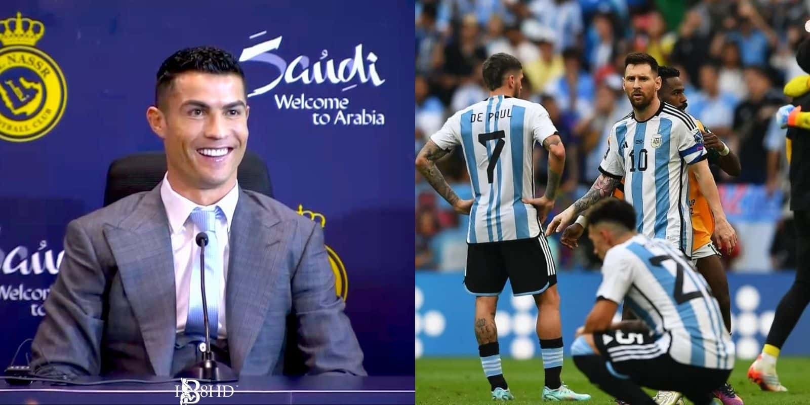 El astro portugués fue presentado en el Al-Nassr y le tiró un palo al combinado que dirige Lionel Scaloni.