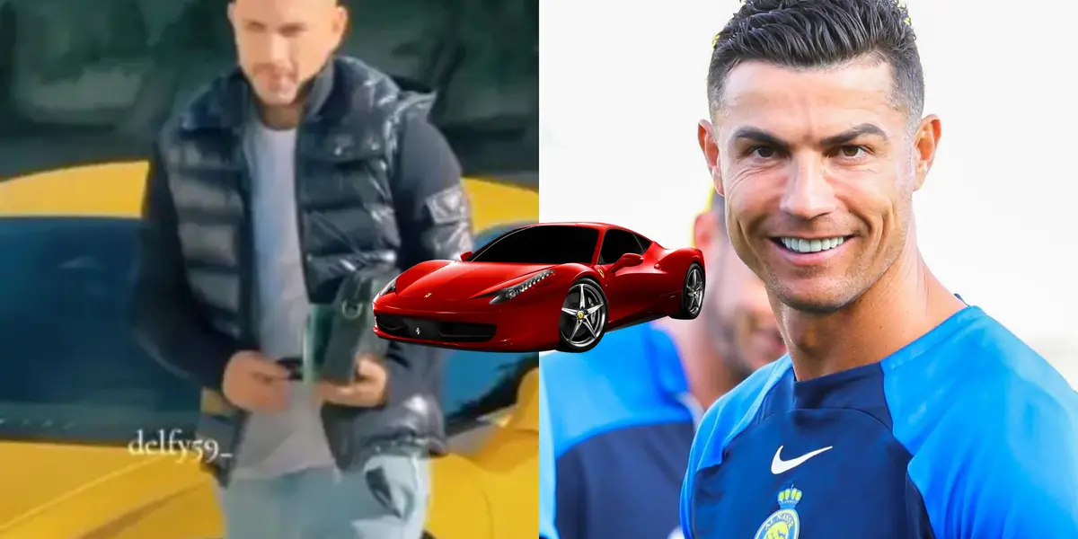 El auto que presumió Cristiano Ronaldo en redes