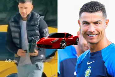 El auto que presumió Cristiano Ronaldo en redes