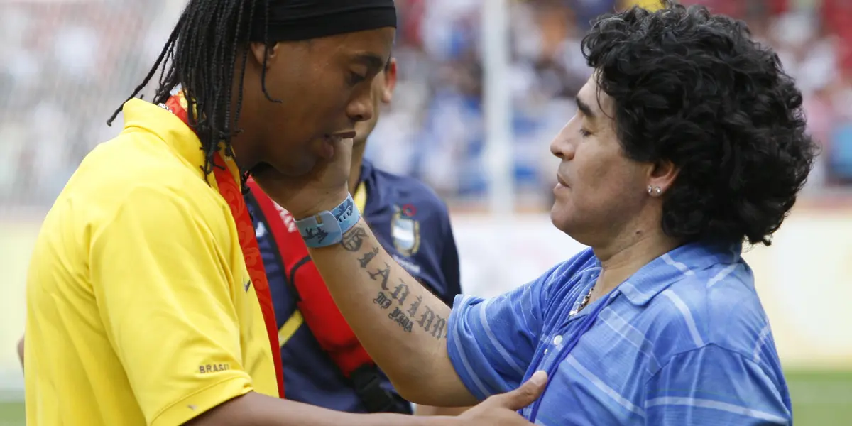 El brasileño compartió en las redes un recuerdo que tiene del Diez.