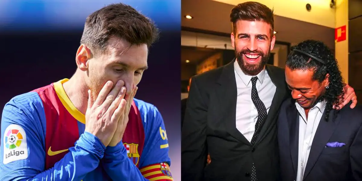 El brasileño no se olvidó de Piqué, quien anunció su salida del FC Barcelona