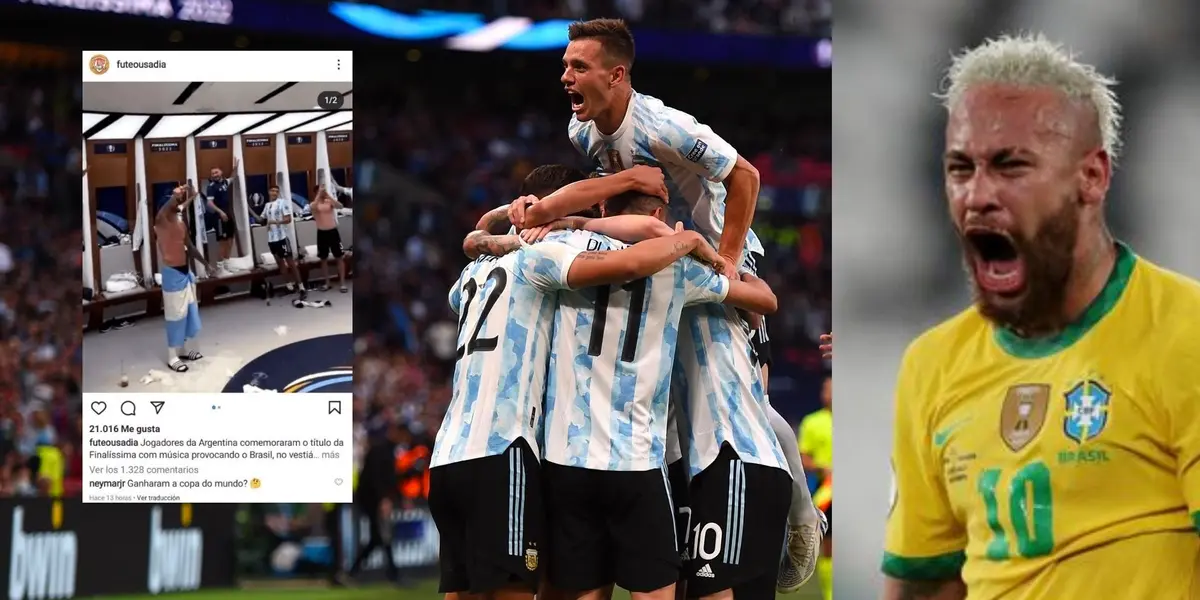 El brasileño se expresó irónicamente en las redes sociales luego de la consagración del equipo argentino en La Finalissima.