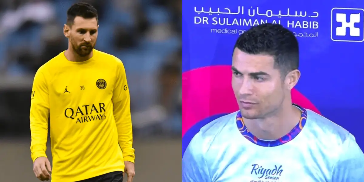 El campeón del mundo fue la principal atracción durante el partido entre el PSG y las estrellas que actúan en Arabia Saudita