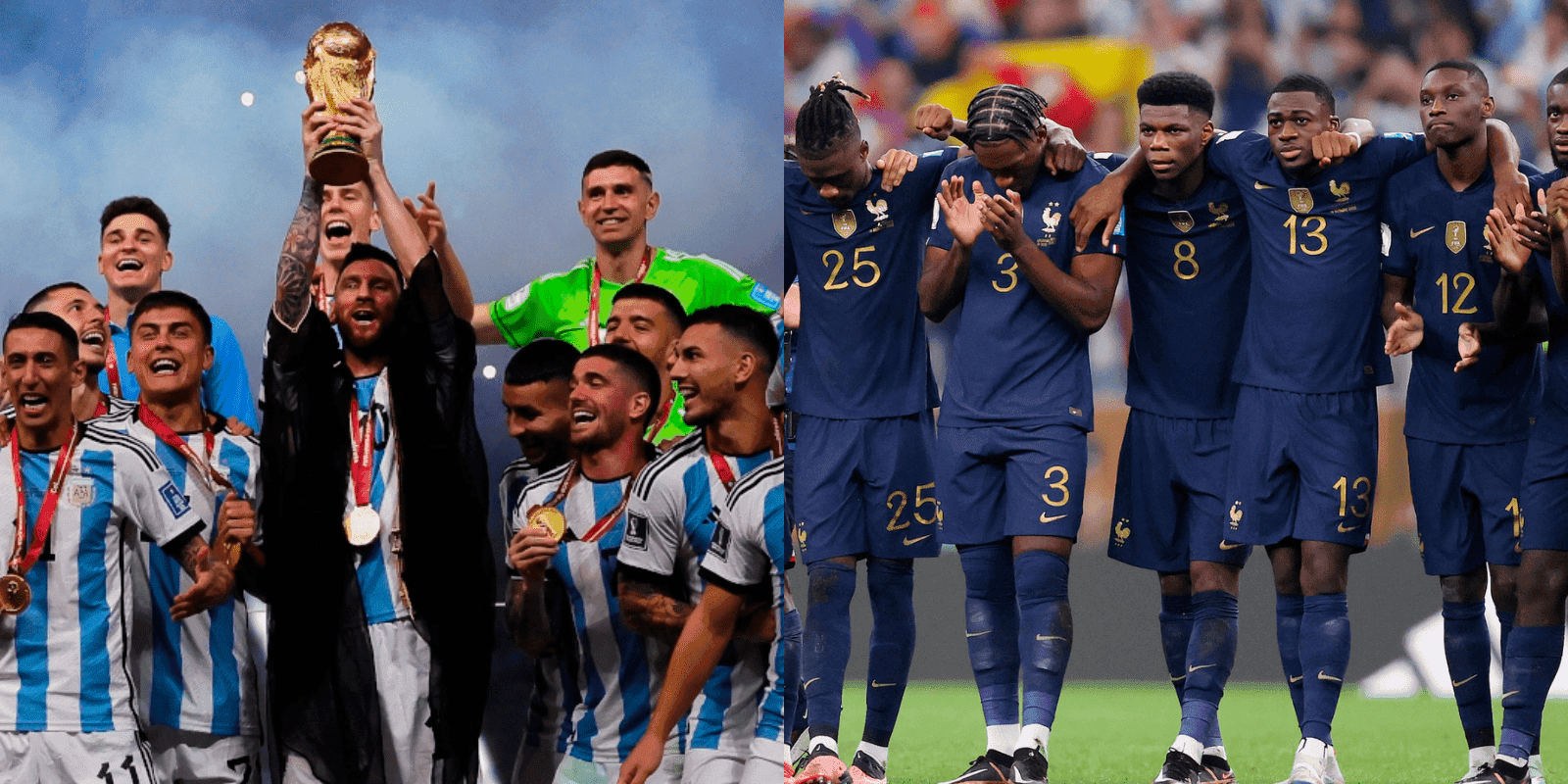 El campeón del mundo tiene un valor menor al de los galos, a quienes superaron en la final de Qatar