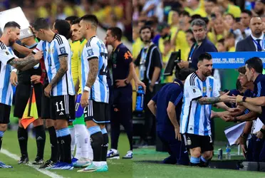 ¿Lesión grave? Lo que hizo Lionel Messi tras pedir el cambio ante Brasil