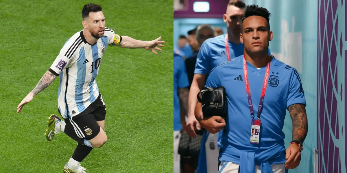 El capitán de la selección argentina tuvo un gran gesto con el delantero, quien no atraviesa un buen momento en el Mundial