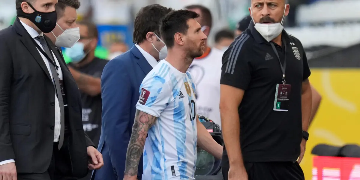 El capitán del seleccionado evidenció su bronca tras la suspensión del partido de la Selección Argentina. 