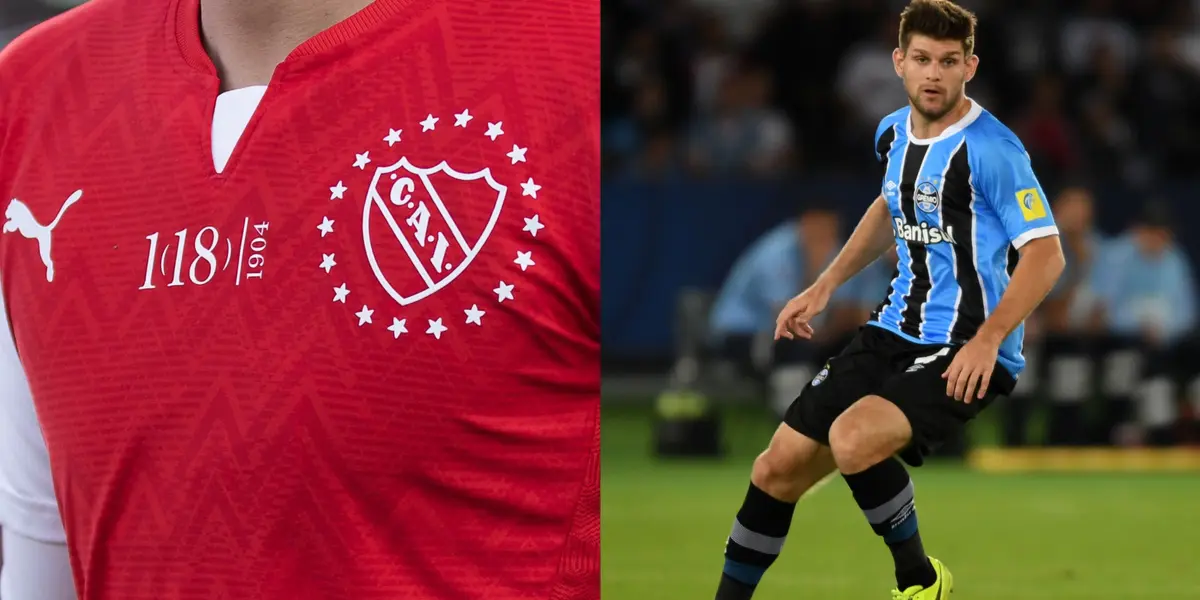 El central de Gremio estuvo negociando con el Rojo durante varios días y decidió quedarse en Brasil.