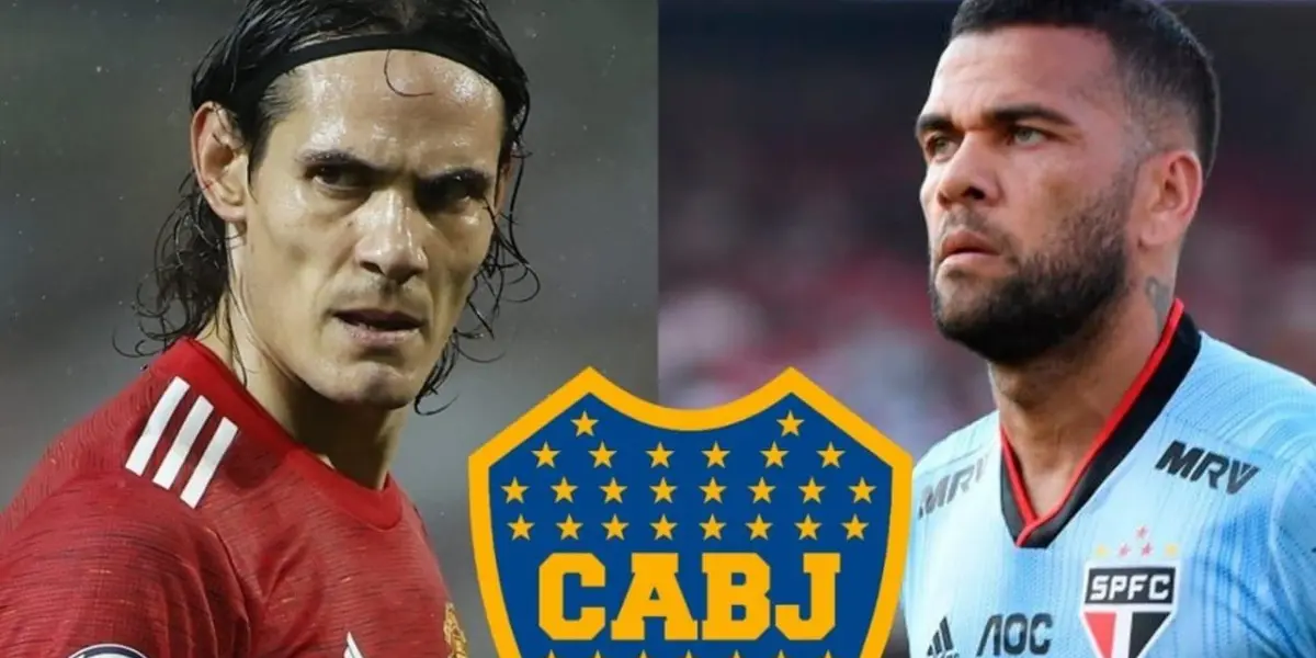 El Club Atlético Boca Juniors empieza a trabajar en la llegada de Dani Alves y Edinson Cavani, y un jugador permitiría abrir un cupo de extranjero para uno de los dos.