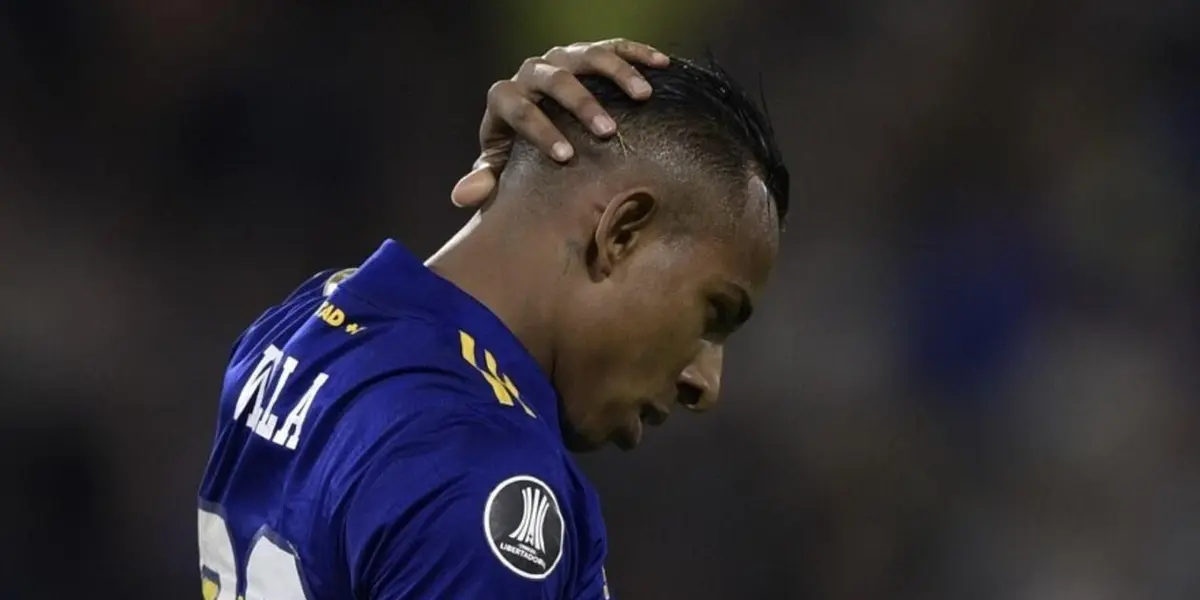 El club Xeneize saludó al colombiano por su cumpleaños en medio del escándalo que envuelve al delantero, denunciado por abuso sexual.