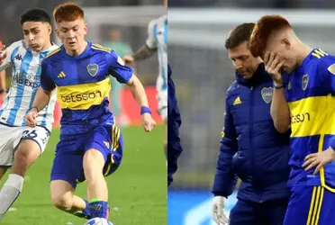 El Colo salió lesionado en el inicio del segundo tiempo contra Racing.