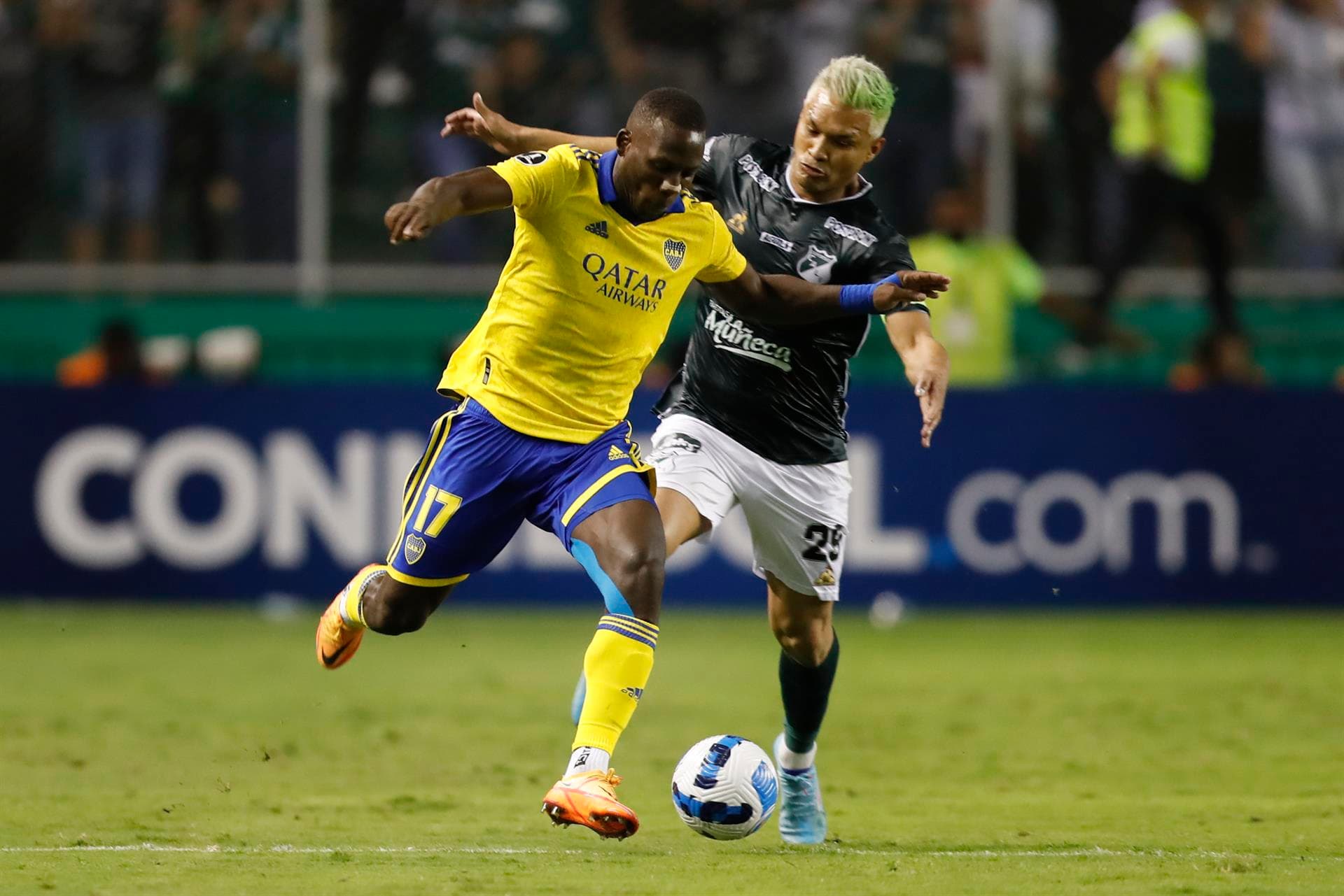 El colombiano fue la figura del Deportivo Cali en el triunfo ante Boca por 2 a 0 en el inicio de la Copa Libertadores.
