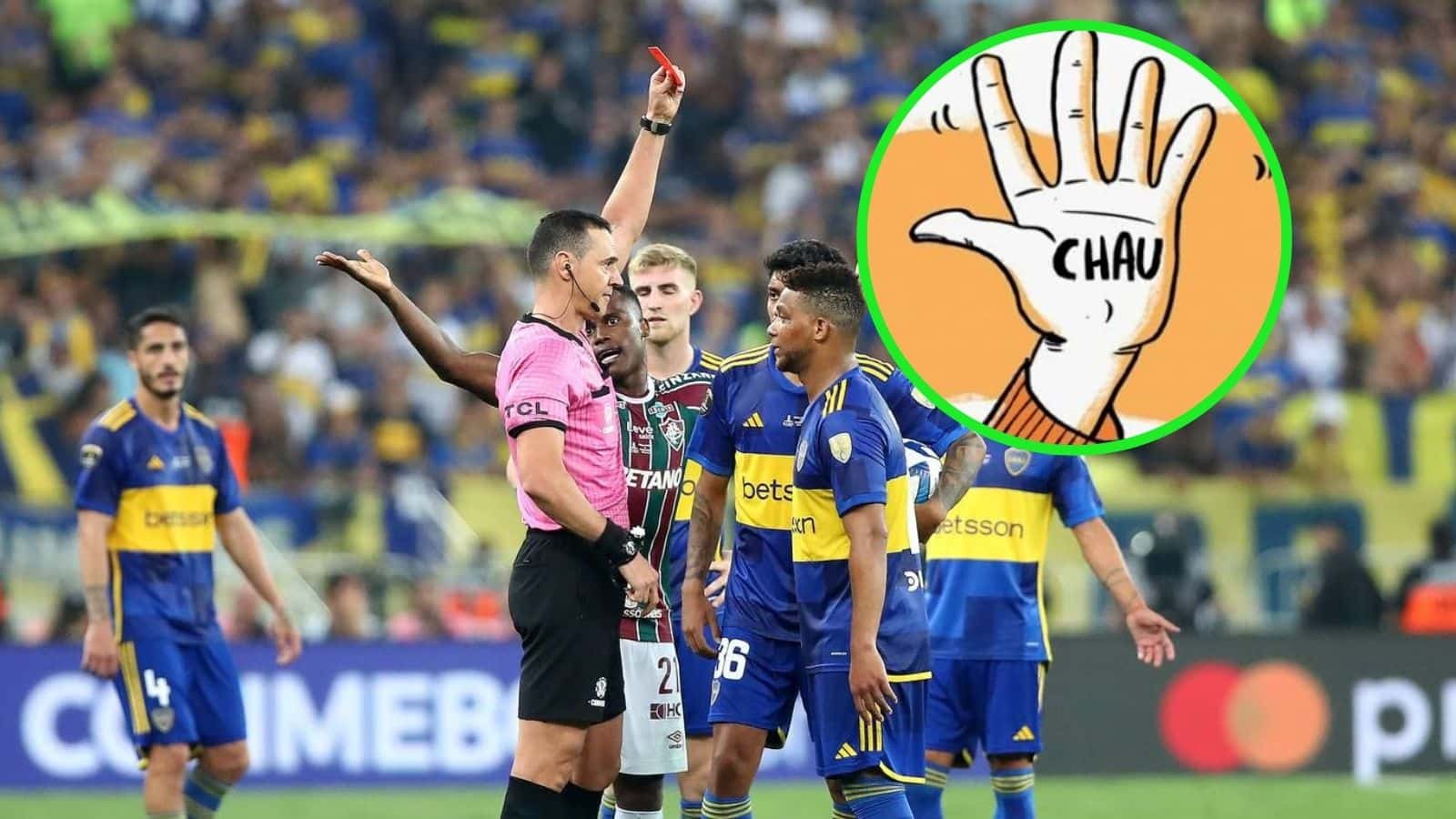 El colombiano se hizo expulsar cuando todavía le quedaban 20 minutos de juego con uno más.