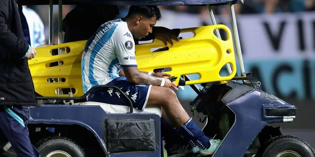 El colombiano se retiró lesionado del partido contra Lanús y encendió las alarmas en la Academia.