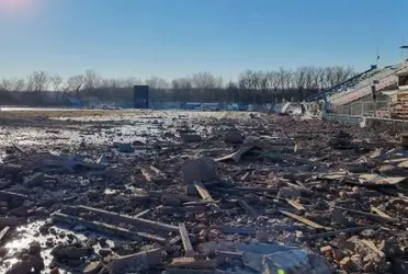 El conflicto bélico tuvo consecuencias desastrozas en un club ucraniano, que fue bombardeado.