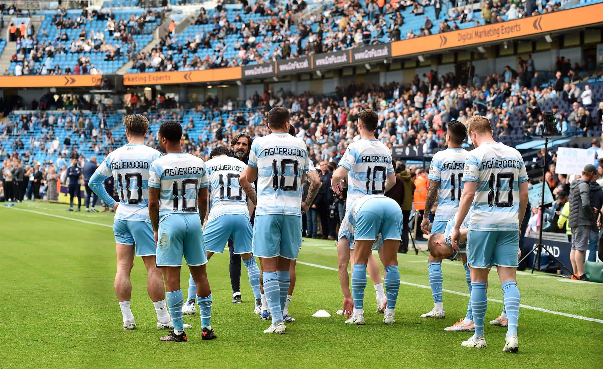 El conjunto Ciudadano se impuso 5 a 0 ante Newcastle a 10 años del histórico gol del argentino para darle la Premier League al City.