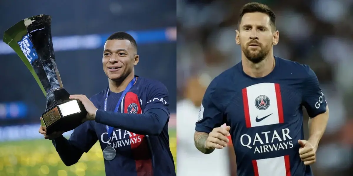 El conjunto de París venció al Toulouse en la Supercopa y Kylian se acordó de Lionel.