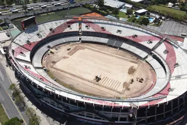 El conjunto Millonario está realizando obras de renovación para tener un estadio comparable a los de Europa