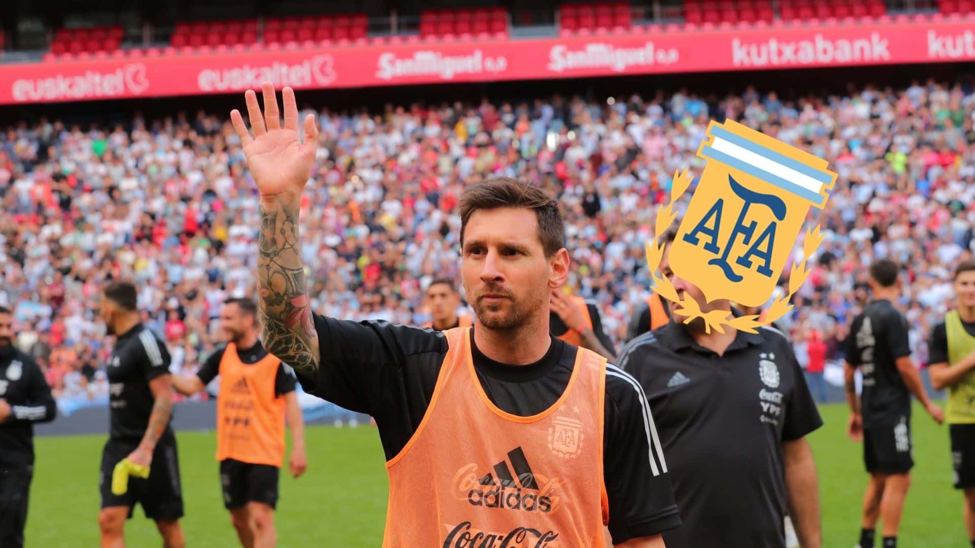 El conjunto nacional entrenó a puertas abiertas a la espera de la Finalissima ante Italia en Wembley.