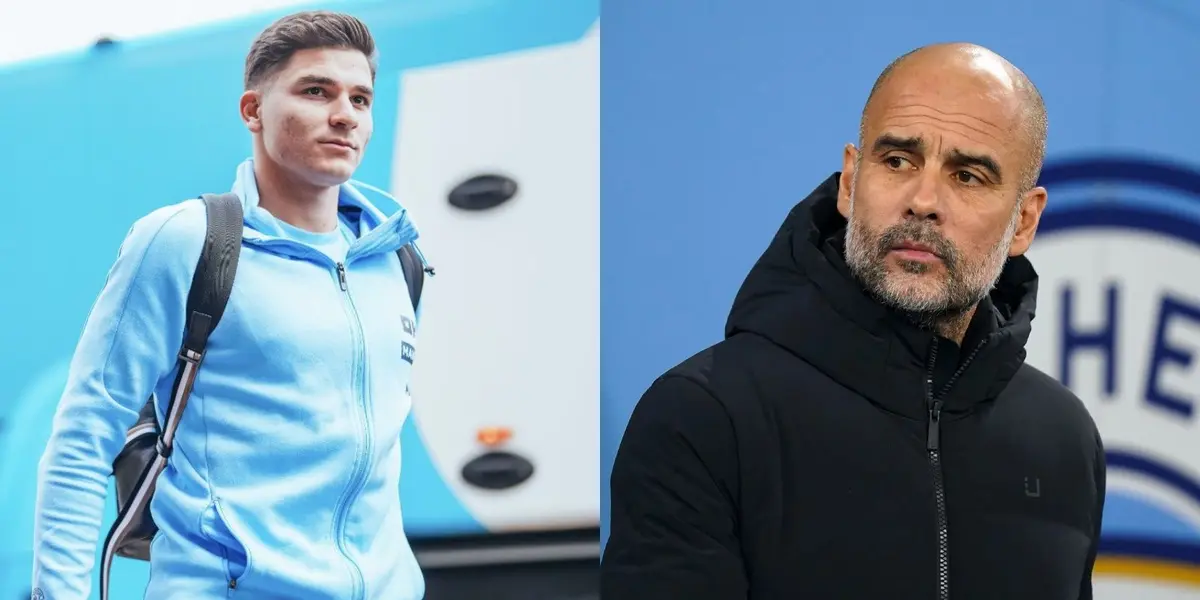 El cordobés vio la victoria del Manchester City desde el banco de suplentes.