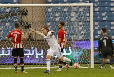 El croata y el francés le dieron el triunfo por 2 a 0 al Merengue ante el Athletic de Bilbao en Riad, en la gran final de la Supercopa de España.