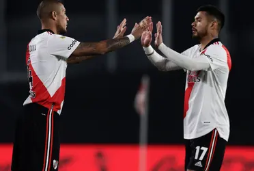 El defensor central del Millonario fue reemplazado en el primer tiempo por un dolor en su pierna derecha.