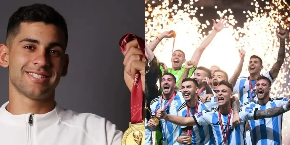 El defensor de la Scaloneta sigue contento por obtener la copa del mundo, y anunció un detalle llamativo sobre el tema.