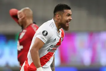 El defensor del Millonario analizó el triunfo por 5-0 en Santiago del Estero.