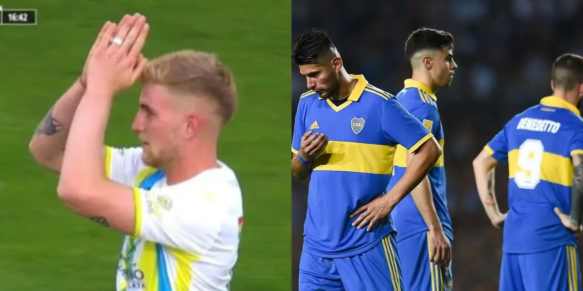 El defensor que pertenece Boca y está a préstamo en Aldosivi, le marcó el empate parcial exponiendo a un futbolista que juega en su lugar.