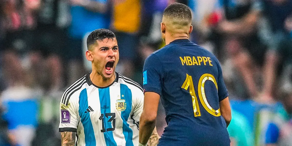 El defensor reveló la razón por la cual festejó en la cara del francés el segundo gol de Lionel Messi