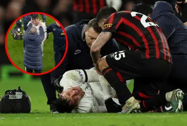 El delantero argentino sufrió una patada en su pierna derecha y no pudo continuar el partido ante Bournemouth.