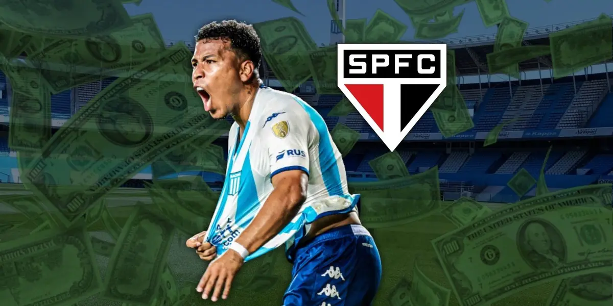 El delantero colombiano aparece en el radar del gigante brasilero y podría marcharse de Avellaneda.