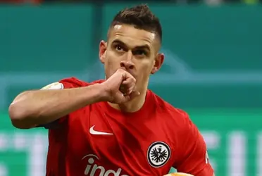 El delantero colombiano juega en Eintracht Frankfurt desde su salida del club Millonario.