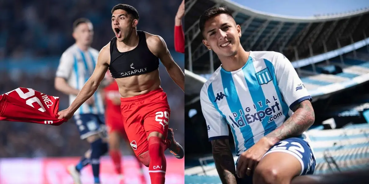 El delantero convirtió el 2 a 0 final con el que Independiente le ganó de visitante a Racing.