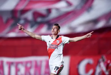 El delantero convirtió un doblete ante Argentinos Juniors y le dio la clasificación a cuartos de final de la Copa Libertadores al Millonario.