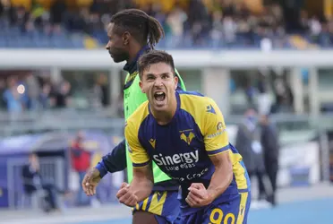 El delantero de Hellas Verona contribuyó con un doblete para el 4 a 3 de su equipo sobre Venezia