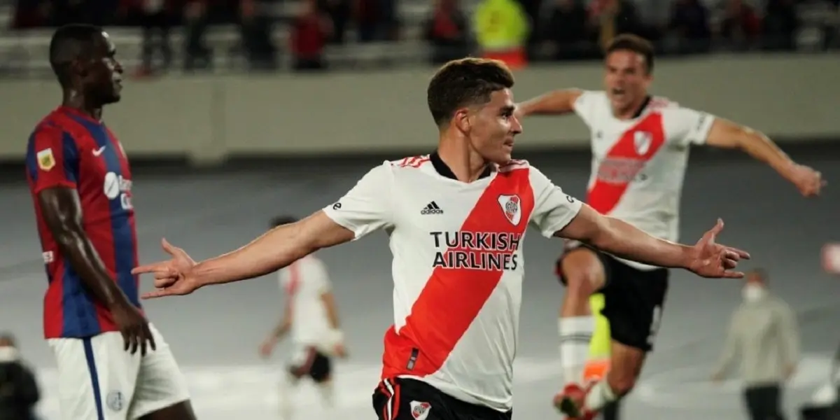 El delantero de River Plate viene de anotarle un triplete a San Lorenzo en el Monumental.