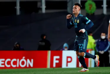 El delantero del Inter convirtió un gol en la victoria ante Perú, por las Eliminatorias Sudamericanas. 
 