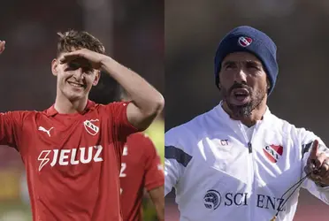 El delantero del Rojo habló de lo que significó que el director técnico se haya presentado en el partido a pesar de su accidente.