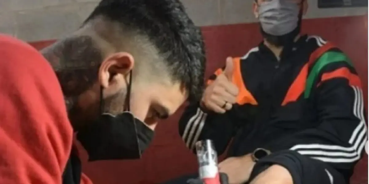 El delantero inmortalizó en su piel la Copa Libertadores 2018, que el Millonario ganó ante Boca Juniors.