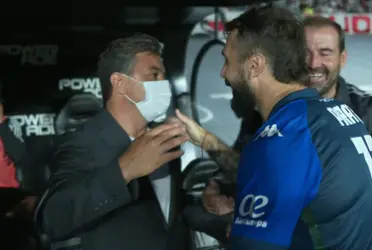 El delantero que le marcara dos goles a Boca en las finales de la Copa Libertadores volvió a la cancha de River, ahora con la camiseta de Vélez.