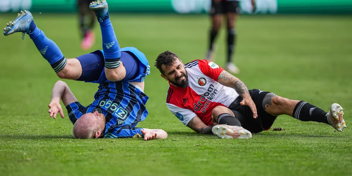 El delantero regresó de su préstamo en Feyenoord, donde sufrió la fractura del peroné.