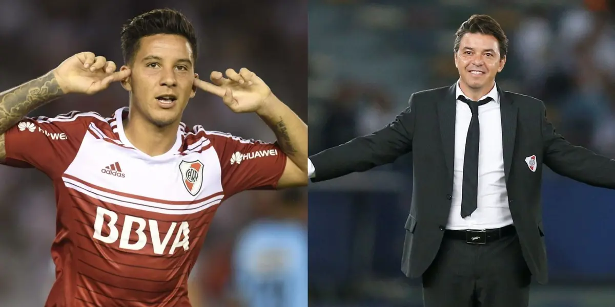 El delantero tiene todo para explotar en la primera del Millonario. El DT tiene mucha confianza en él.