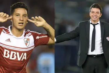 El delantero tiene todo para explotar en la primera del Millonario. El DT tiene mucha confianza en él.