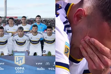 El delantero xeneize sufrió una nueva lesión que desató el llanto en pleno partido contra Sarmiento.