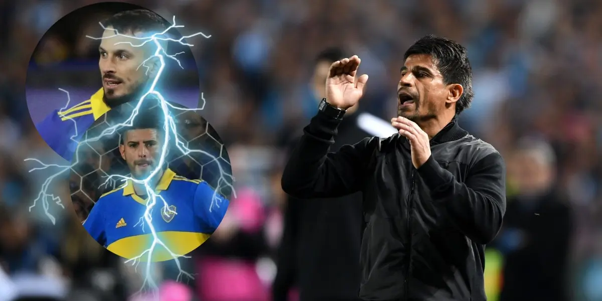 El DT de Boca fue consultado por la pelea y, si bien no dio detalles, aceptó el conflicto en el vestuario de la cancha de Racing.