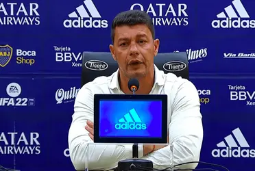 El DT de Boca habló en la previa del choque ante Lanús y fue claro con respecto a lo que pasará con el delantero.