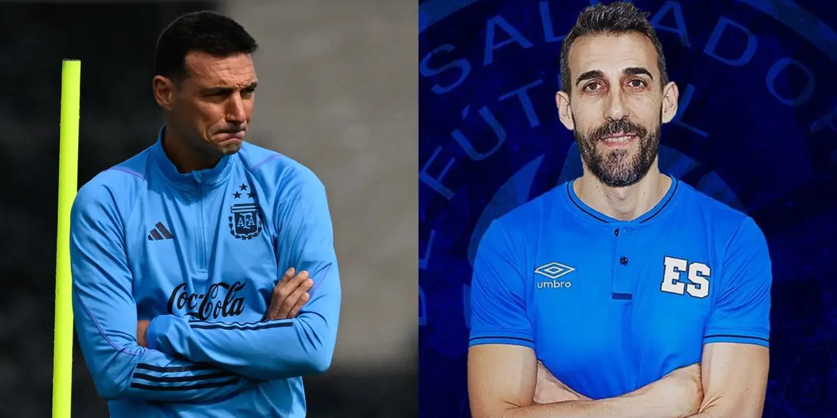 El DT de El Salvador llenó de elogios a Scaloni