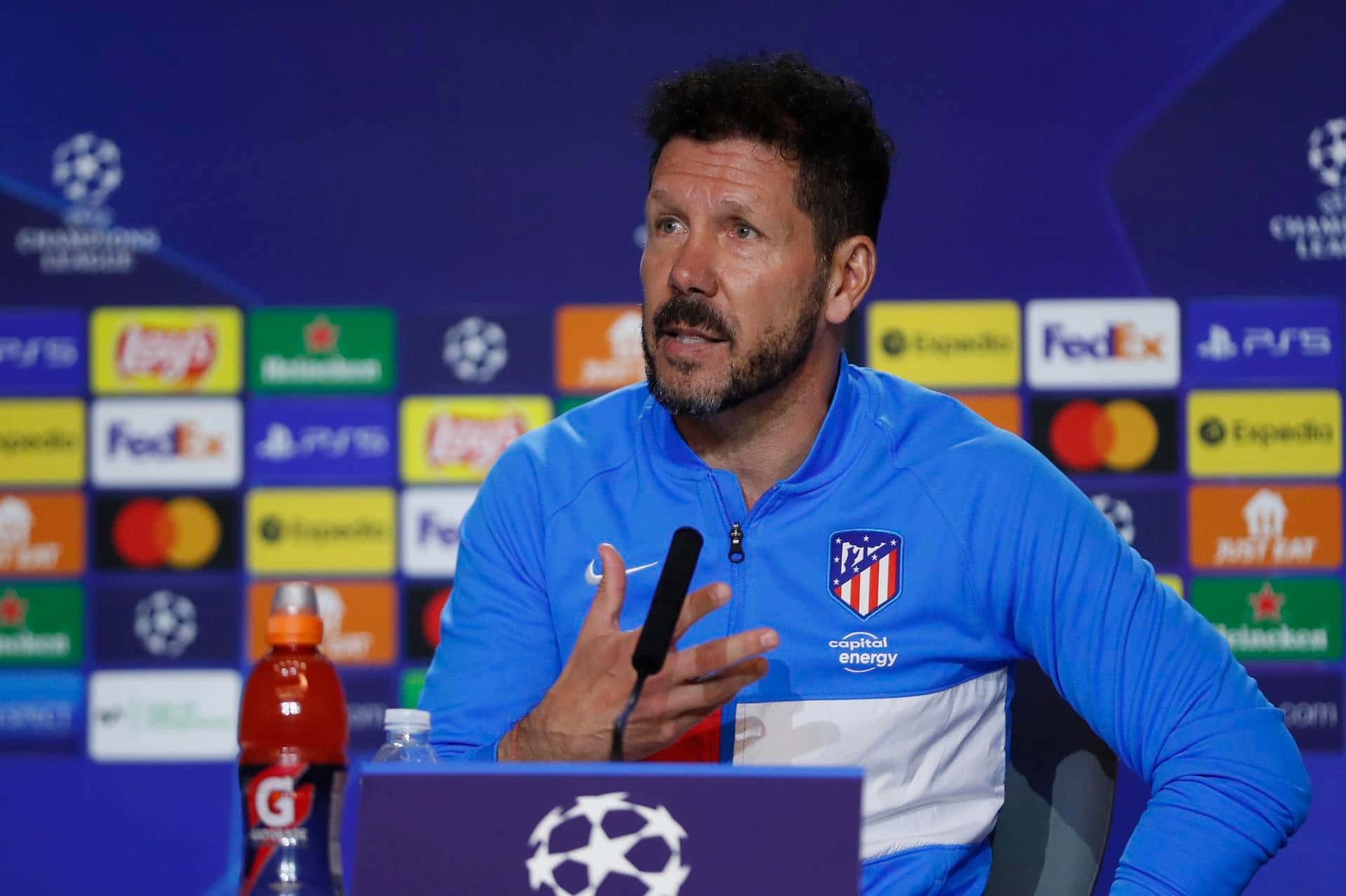 El DT del Atlético de Madrid dejó varias frases concretas en el día previo al choque por la vuelta de los cuartos de final de la Champions League y luego del 0-1 de la ida en Inglaterra.